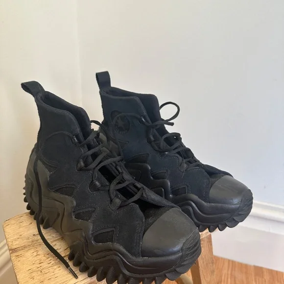 Converse Run Star Motion CX Workwear Triple Black Women’s 9 - Picture 2 of 7